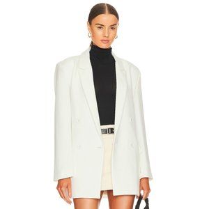 NEW Bardot Maison Split Back Blazer Jacket in Orchid White Medium M